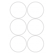 40471 - Label Size 90mm dia - 6 label(s) per sheet 