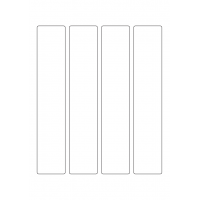 40482 - Label Size 42mm x 220mm - 4 label(s) per sheet