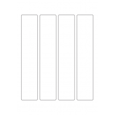 40482 - Label Size 42mm x 220mm - 4 label(s) per sheet 