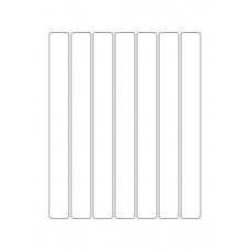 40484 - Label Size 23mm x 220mm - 7 label(s) per sheet 
