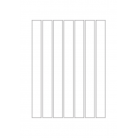 40488 - Label Size 20mm x 210mm - 7 label(s) per sheet