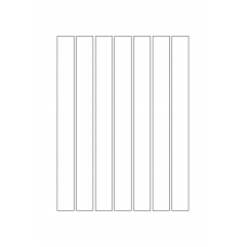40488 - Label Size 20mm x 210mm - 7 label(s) per sheet 