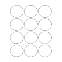 40489 - Label Size 65mm x 60mm - 12 label(s) per sheet