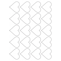 40493 - Label Size 50mm x 53mm - 20 label(s) per sheet