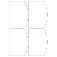 40497 - Label Size 98mm x 140mm - 4 label(s) per sheet