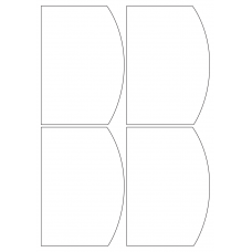 40497 - Label Size 98mm x 140mm - 4 label(s) per sheet 