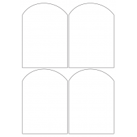 40498 - Label Size 98mm x 140mm - 4 label(s) per sheet