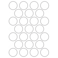 40502 - Label Size 44mm x 44mm - 25 label(s) per sheet