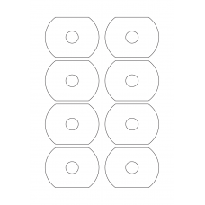 40506 - Label Size 78mm x 59mm - 8 label(s) per sheet 