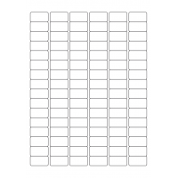 40507 - Label Size 30mm x 16mm - 96 label(s) per sheet