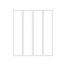 40510 - Label Size 40mm x 205mm - 4 label(s) per sheet 