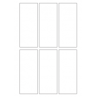 40512 - Label Size 55mm x 135mm - 6 label(s) per sheet