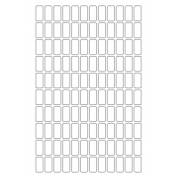 40516 - Label Size 12mm x 25mm - 120 label(s) per sheet