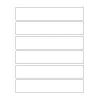 40517 - Label Size 203mm x 38mm - 6 label(s) per sheet