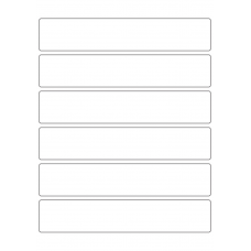 40517 - Label Size 203mm x 38mm - 6 label(s) per sheet 