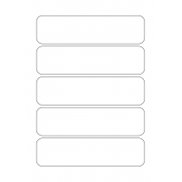 40521 - Label Size 177mm x 46mm - 5 label(s) per sheet