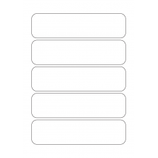 40521 - Label Size 177mm x 46mm - 5 label(s) per sheet 