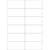 40522 - Label Size 105mm x 49.2mm - 12 label(s) per sheet