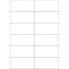 40522 - Label Size 105mm x 49.2mm - 12 label(s) per sheet 