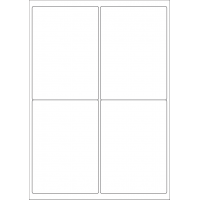 40523 - Label Size 99.1mm x 139mm - 4 label(s) per sheet
