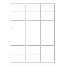 40528 - Label Size 63.5mm x 38.1mm - 21 label(s) per sheet 