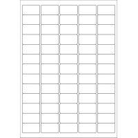 40529 - Label Size 38.1mm x 21.2mm - 65 label(s) per sheet