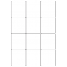 40534 - Label Size 63.5mm x 72mm - 12 label(s) per sheet 