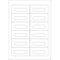 40537 - Label Size 89.5mm x 42mm - 12 label(s) per sheet
