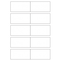 40540 - Label Size 97mm x 50mm - 10 label(s) per sheet