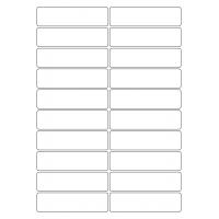 40541 - Label Size 97mm x 26mm - 20 label(s) per sheet