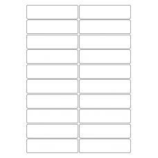 40541 - Label Size 97mm x 26mm - 20 label(s) per sheet 