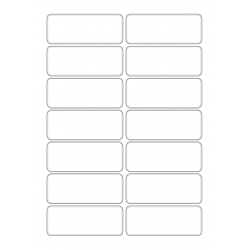 40542 - Label Size 90mm x 35mm - 14 label(s) per sheet 