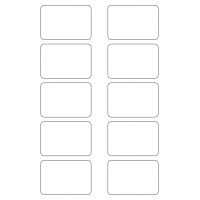 40543 - Label Size 75mm x 51mm - 10 label(s) per sheet
