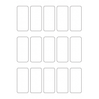 40545 - Label Size 34mm x 75mm - 15 label(s) per sheet