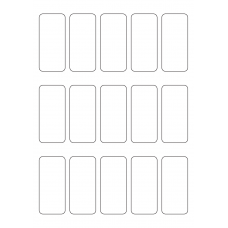 40545 - Label Size 34mm x 75mm - 15 label(s) per sheet 