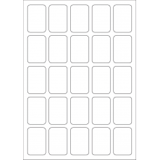40546 - Label Size 34mm x 51mm - 25 label(s) per sheet 