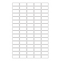 40547 - Label Size 33.5mm x 15mm - 80 label(s) per sheet