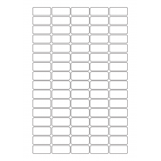 40547 - Label Size 33.5mm x 15mm - 80 label(s) per sheet 