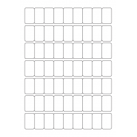 40551 - Label Size 21mm x 34mm - 63 label(s) per sheet
