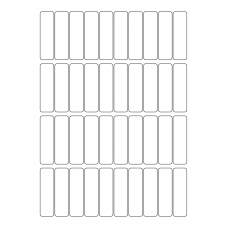 40552 - Label Size 18mm x 63mm - 40 label(s) per sheet 