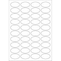 40554 - Label Size 45mm x 25mm - 40 label(s) per sheet
