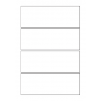 40555 - Label Size 174mm x 63mm - 4 label(s) per sheet