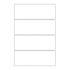 40555 - Label Size 174mm x 63mm - 4 label(s) per sheet 