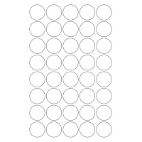 40556 - Label Size 32mm dia - 40 label(s) per sheet