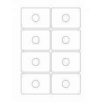 40557 - Label Size 84mm x 59mm - 8 label(s) per sheet