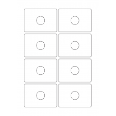 40557 - Label Size 84mm x 59mm - 8 label(s) per sheet 