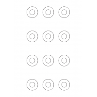 40561 - Label Size 34mm dia - 12 label(s) per sheet