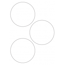 40565 - Label Size 112mm dia - 3 label(s) per sheet 