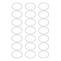 40567 - Label Size 50mm x 35mm - 21 label(s) per sheet