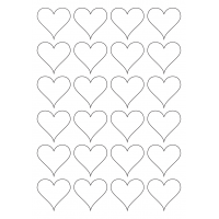 40570 - Label Size 45mm x 41mm - 24 label(s) per sheet